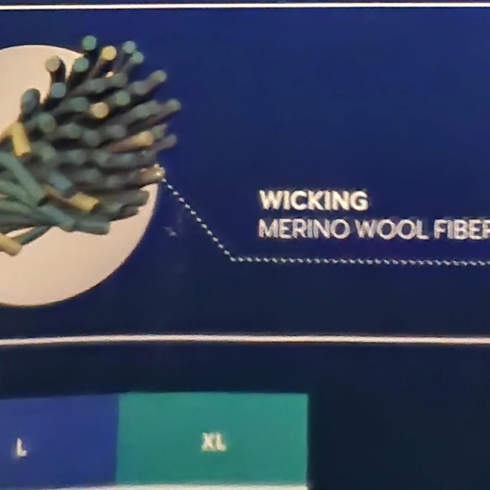 NIB Paradox Men's LG Merino Wool Blend Performance Base Layer Long Sleeve Black - Picture 5 of 6